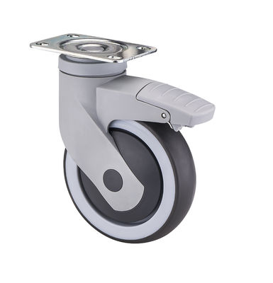 Dajin Medical Casters 125mm 5 inch Gedrukt Stem Swirvel Caster Wheels