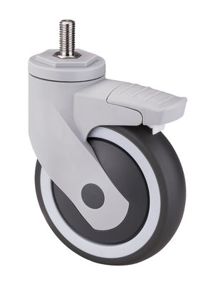 Dajin Medical Casters 125mm 5 inch Gedrukt Stem Swirvel Caster Wheels