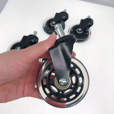 Dajin meubelrollers voor harde houten vloeren / tapijt, 3 inch rollers met stam