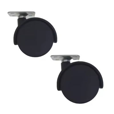 50 mm zwarte platen, Nylon Twin Sound Meubels Universal Castor Wheels