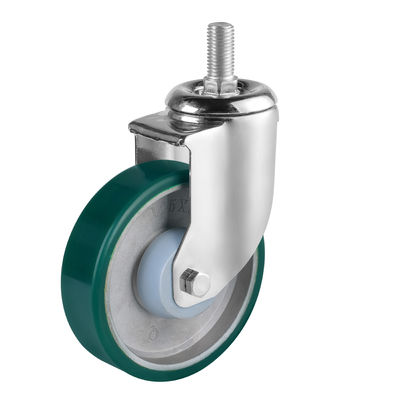 Aluminium polyurethane rolwielen met kogellagers, industriële middelzware rolwielen