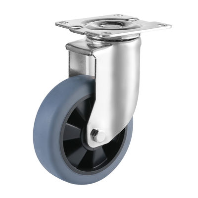 Medium / Heavy Duty Industrial Casters Wielen Thermoplastisch Rubber TPR Caster
