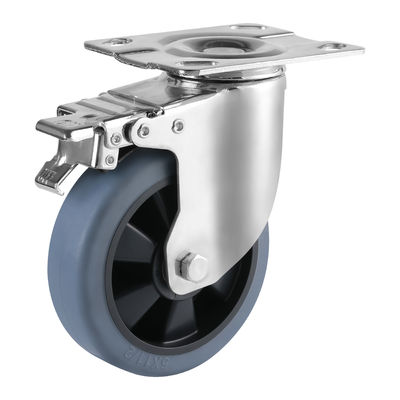 Medium / Heavy Duty Industrial Casters Wielen Thermoplastisch Rubber TPR Caster