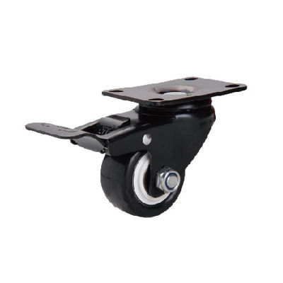 PP PU PVC universele meubelrollers Zwart Lichte rolrollers
