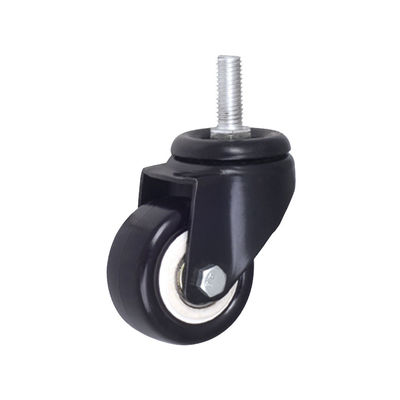 PP PU PVC universele meubelrollers Zwart Lichte rolrollers