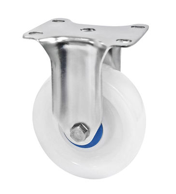 Medium Duty 304 roestvrij staal rollers Wit PA rollers 150-200KG laadvermogen