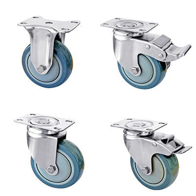 Medium Duty roestvrij staal rollers 75mm 100mm 125mm Diameter