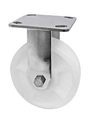 Wit PA Caster 304 roestvrij staal zware rolwielen 400 kg-600 kg laadvermogen