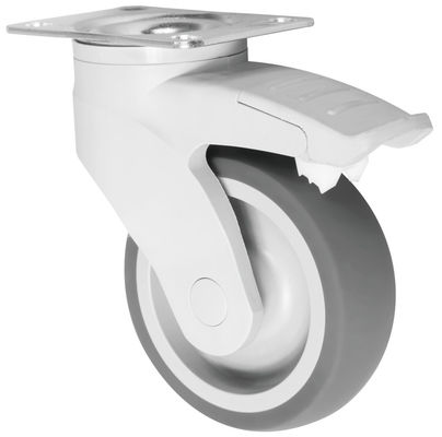Eenvoudige kogellagerrol 100 kg laadvermogen TPR-rollers voor medische apparatuur