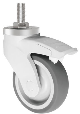 Eenvoudige kogellagerrol 100 kg laadvermogen TPR-rollers voor medische apparatuur