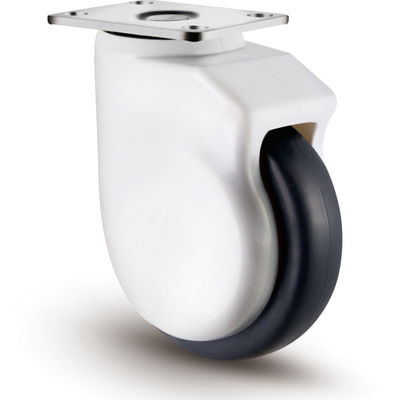 Medium Duty Elastic TPR Roller Wheels 100mm 125mm met draadbescherming