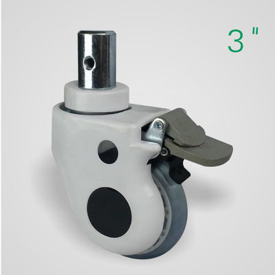 Flat Base medische rollers wielen, Twin Rollers wielen met remmen