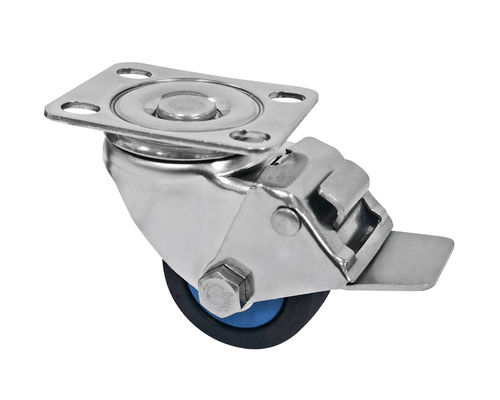 50mm 304 Roestvrijstalen Polyamide Zwenkwiel
