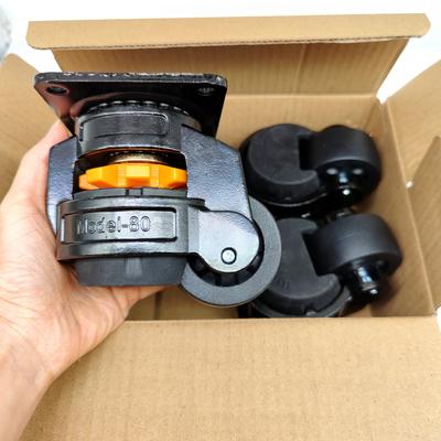 Voetverstellers 40mm 50mm 62mm 70mm Nivellerende Zwenkwielen Verstelbare Hoogte